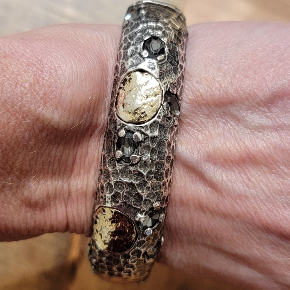 Tat2 Designs SILVER, Gold, Pave REDONDO BANGLE